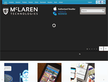 Tablet Screenshot of mclarenint.com